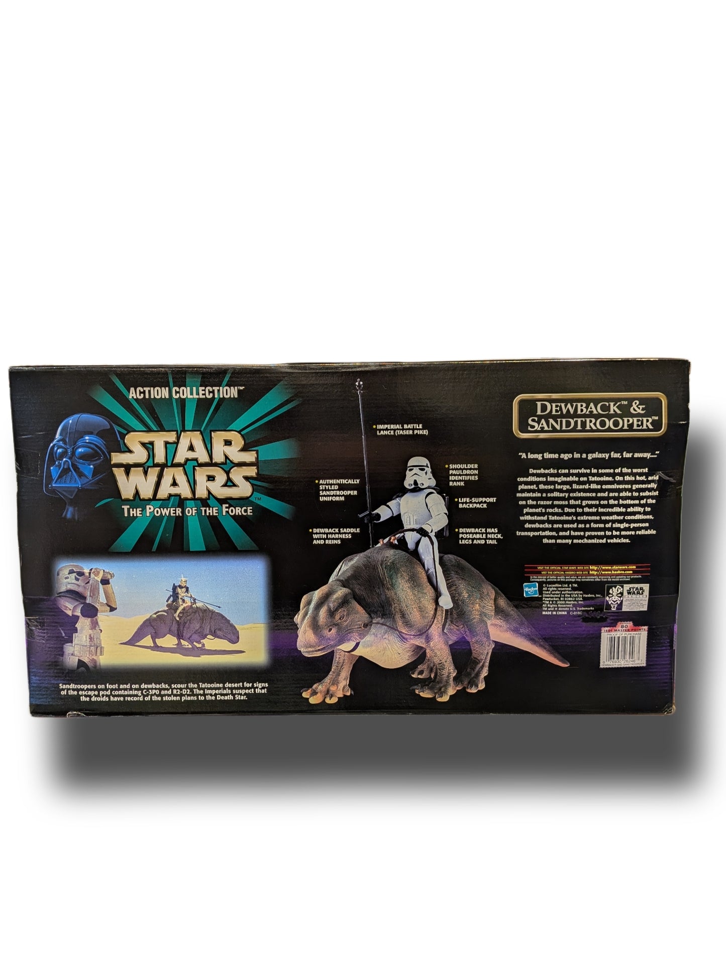 Hasbro 2000 Star Wars The Power of The Force Dewback & SandTrooper