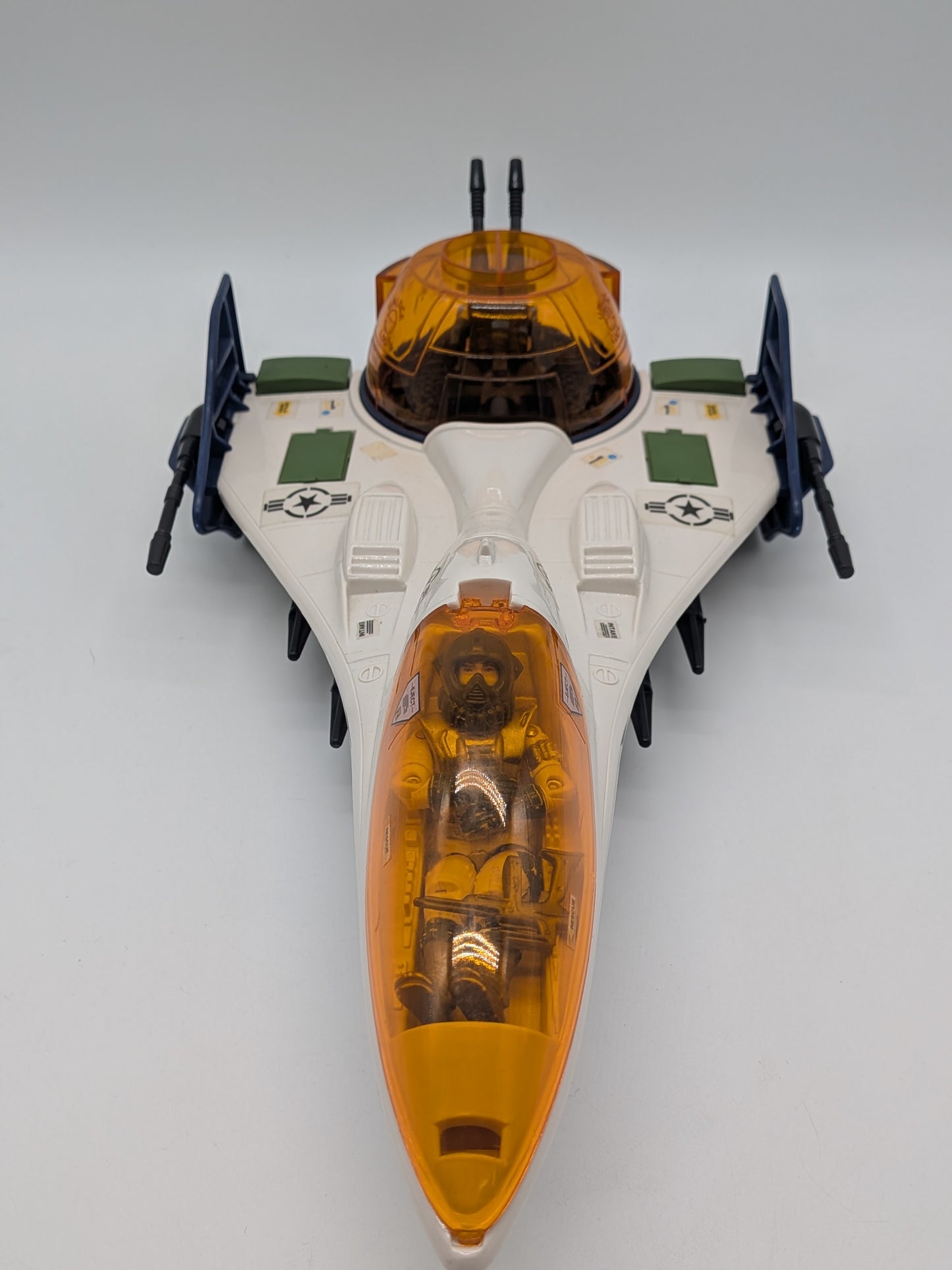 Hasbro 1987 G.I. Joe Battle Force 2000 Vector Jet w/ Maverick Pilot