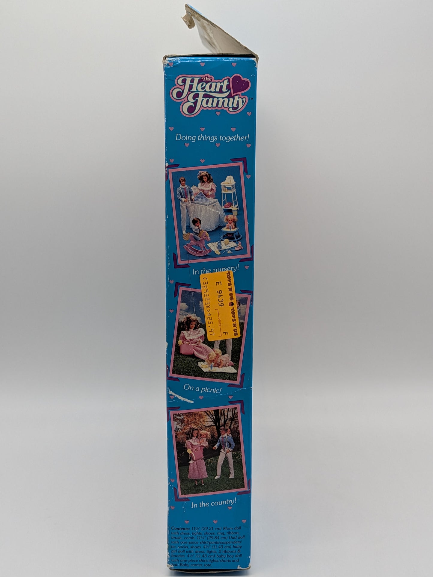 Mattel 1984 Barbie Doll's Friends! The Heart Family Mom, Dad & Babies Doll set