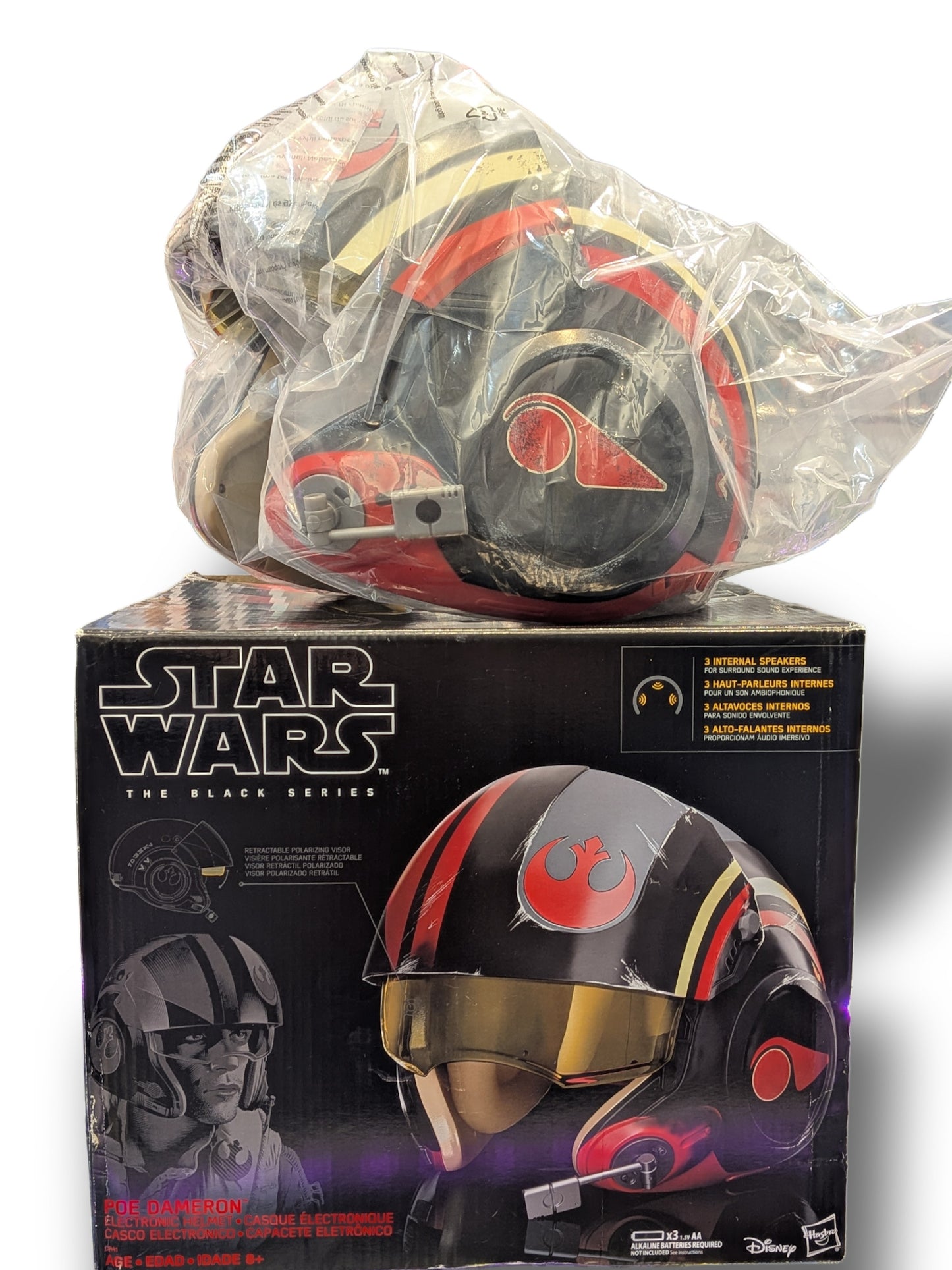 Hasbro 2017 Star Wars The Black Series Poe Dameron Electronic Helmet