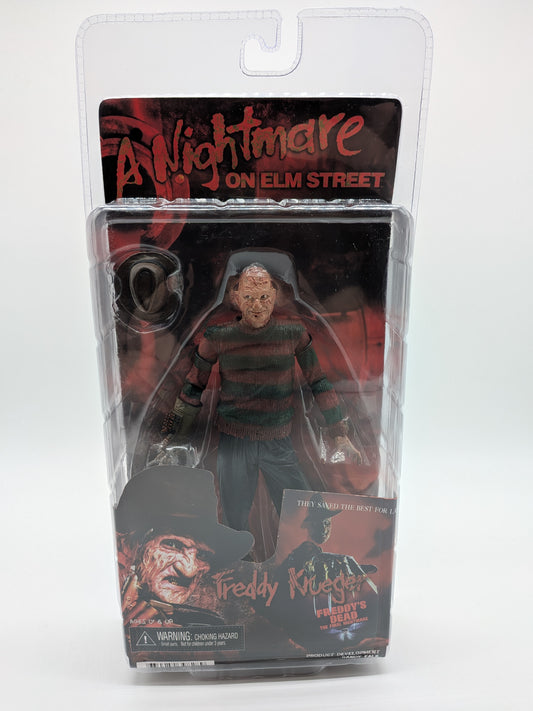 NECA 2004 Nightmare on Elm Street Freddy Krueger Freddy's Dead Action Figure (Burnt Face Variant)