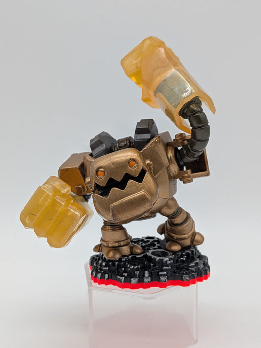 Activision 2014 Skylanders Trap Team Legendary Jawbreaker Golden Robot Figure