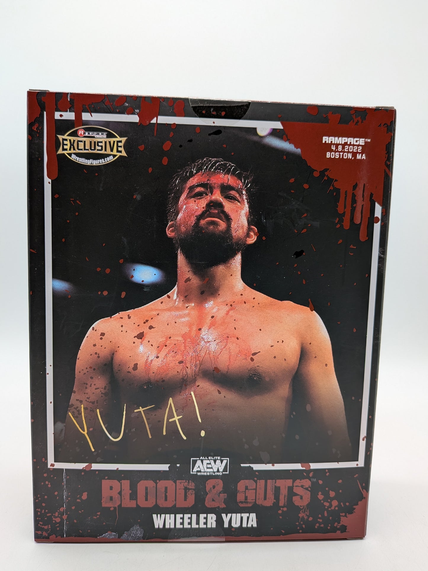 Jazwares 2023 AEW Blood & Guts Wheeler Yuta Action Figure (Ringside Exclusive)