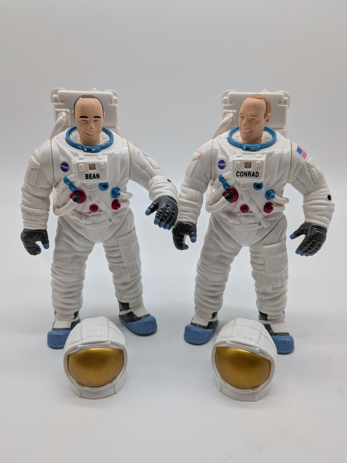 Bandai 1997 Power Rangers in Space Heroes of Space Alan Bean & Pete Conrad Jr. Action Figures, photo 2 of 2