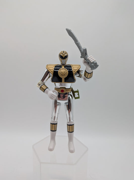 Bandai 1995 Mighty Morphin Power Rangers Movie White Ranger Action Figure