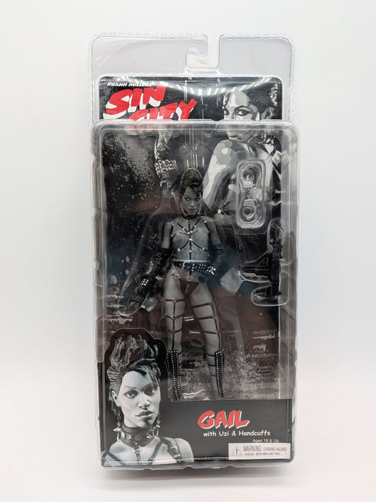 NECA 2005 Sin City Gail with Uzi & Handcuffs Action Figure