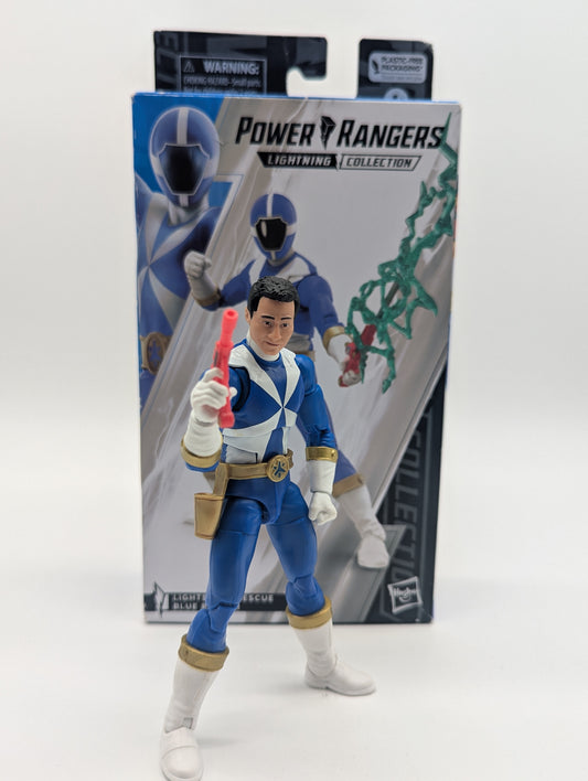 Hasbro 2023 Power Rangers Lightning Collection Lightspeed Rescue Blue Ranger Action Figure