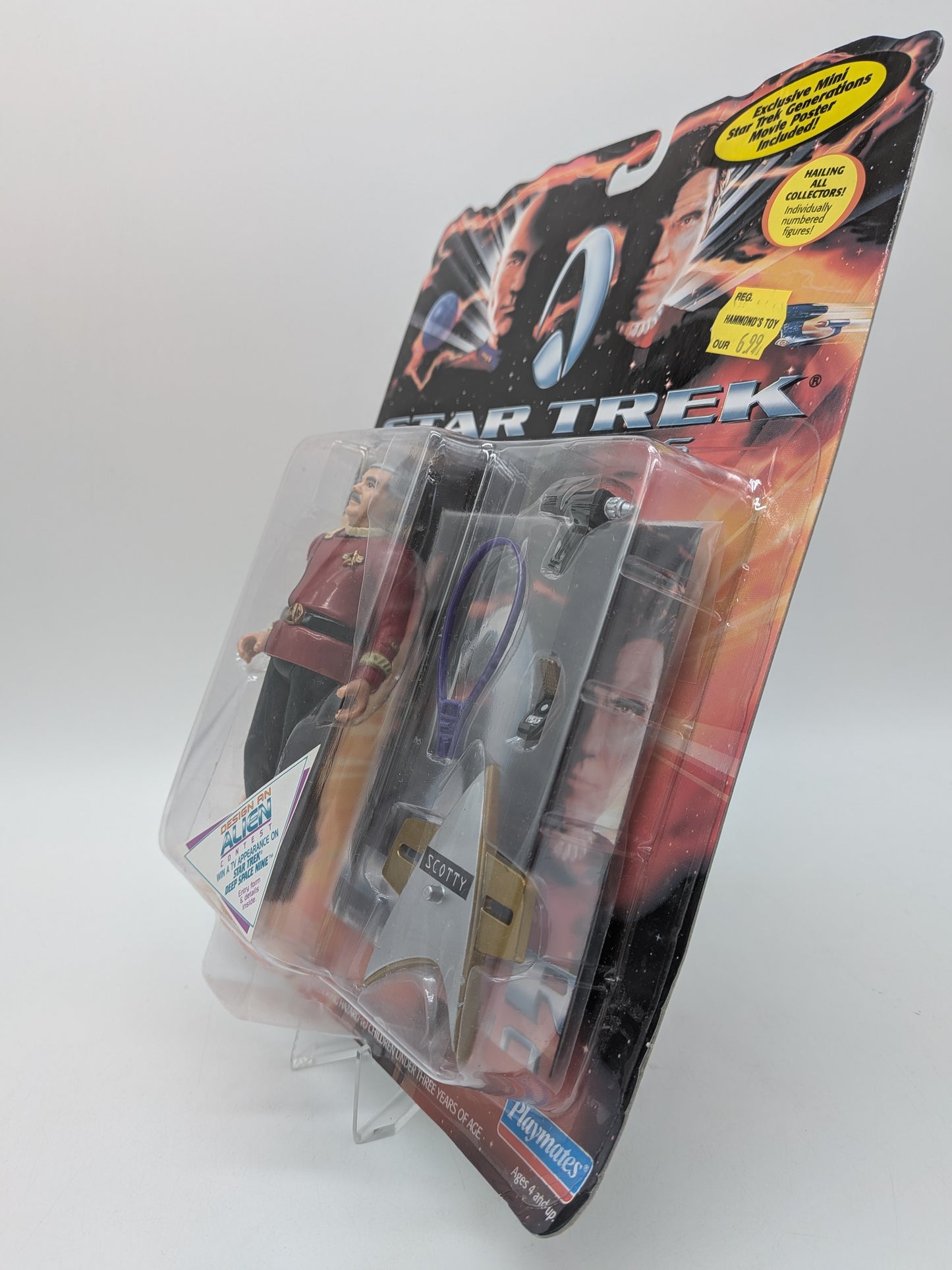 Playmates 1994 Star Trek Generations Montgomery Scott Action Figure
