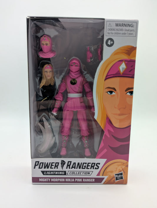 Hasbro 2021 Power Rangers Lightning Collection Mighty Morphin Ninja Pink Ranger Action Figure