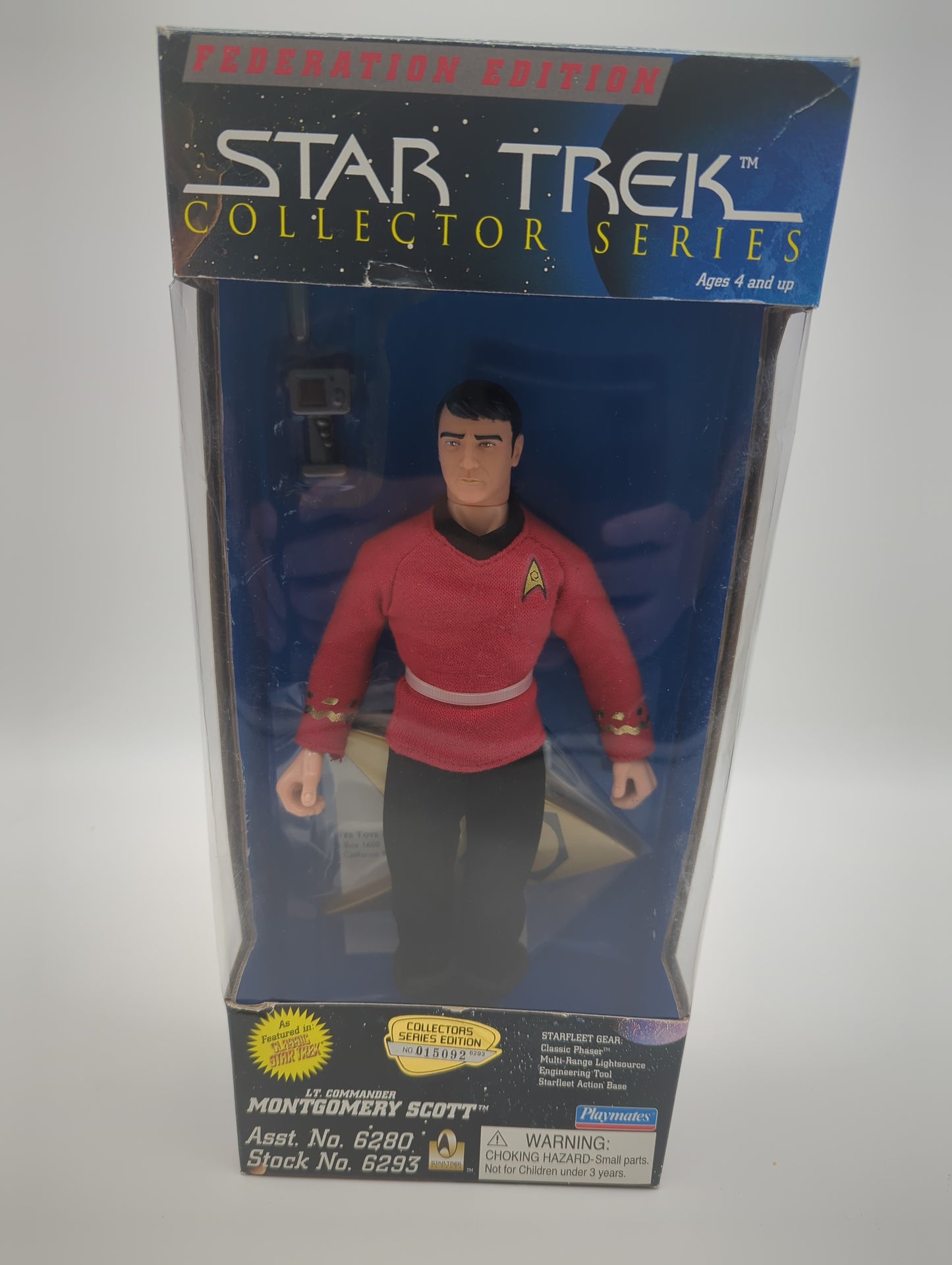 Playmates 1996 Star Trek Collector Series Lt. Commander Montgomery Scott Action Figure