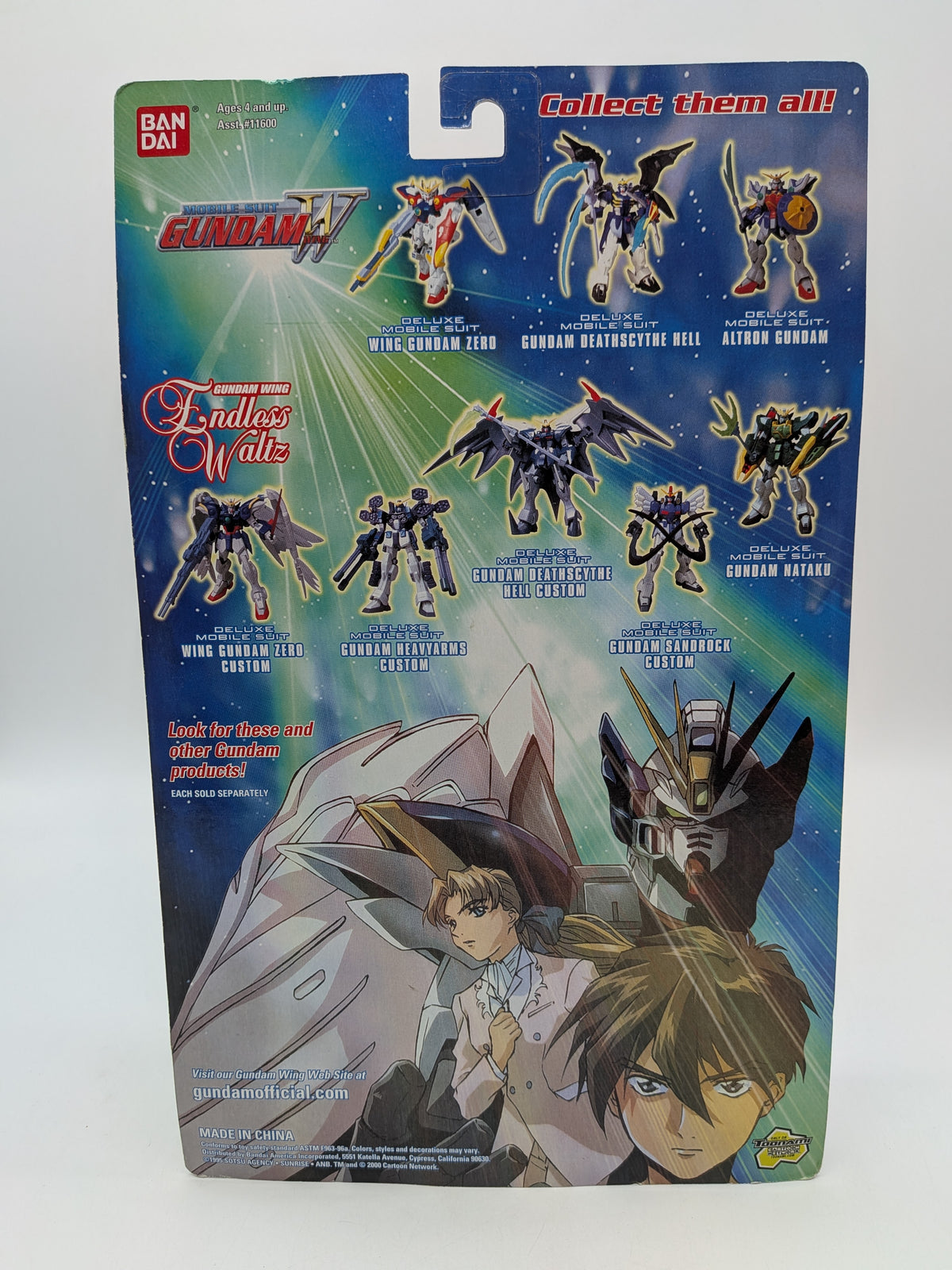 Bandai 2000 Mobile Suit Gundam Wing Gundam Zero Custom Action Figure, photo 2 of 2