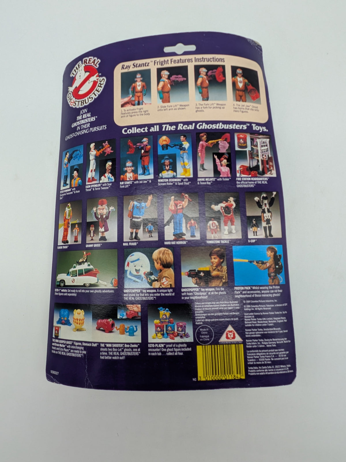 Columbia Pictures Television Used Under License Kenner 1986 The Real Ghostbusters Ray Stantz and Jail Jaw, photo 5