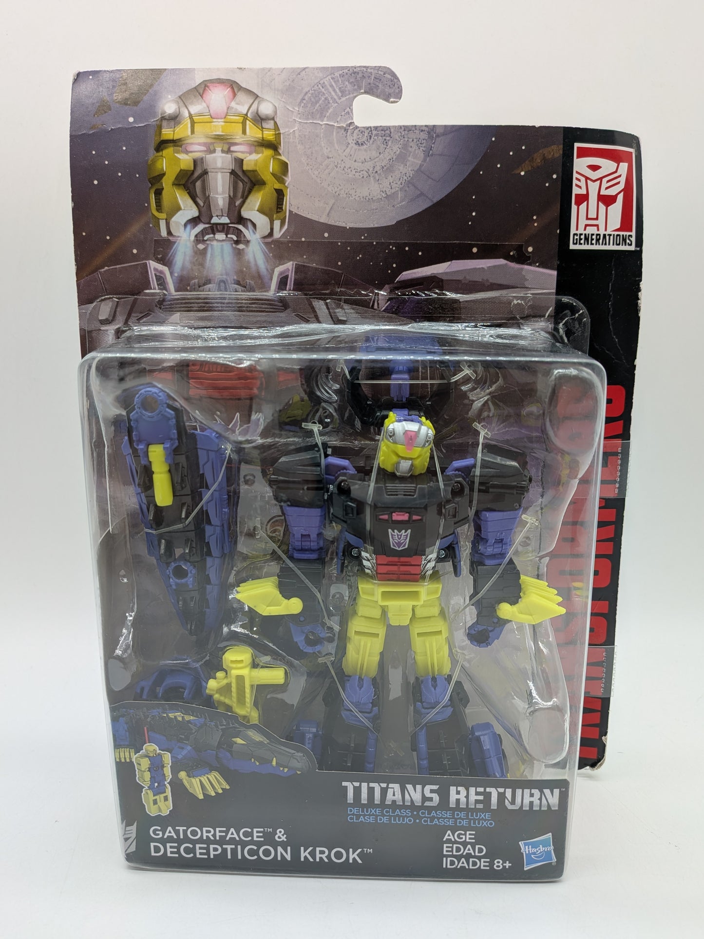 Hasbro 2016 Transformers Titans Return Gatorface & Decepticon Krok Figure