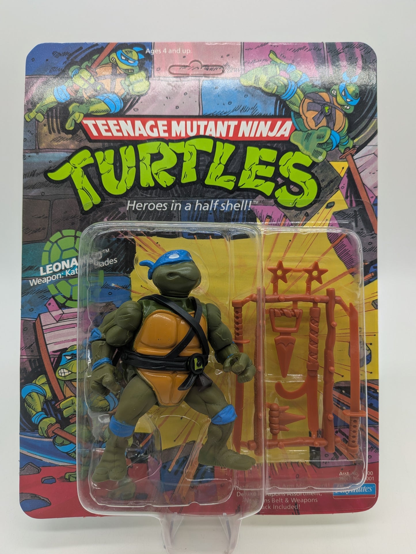 Playmates 1988 Teenage Mutant Ninja Turtles Leonardo Action Figure