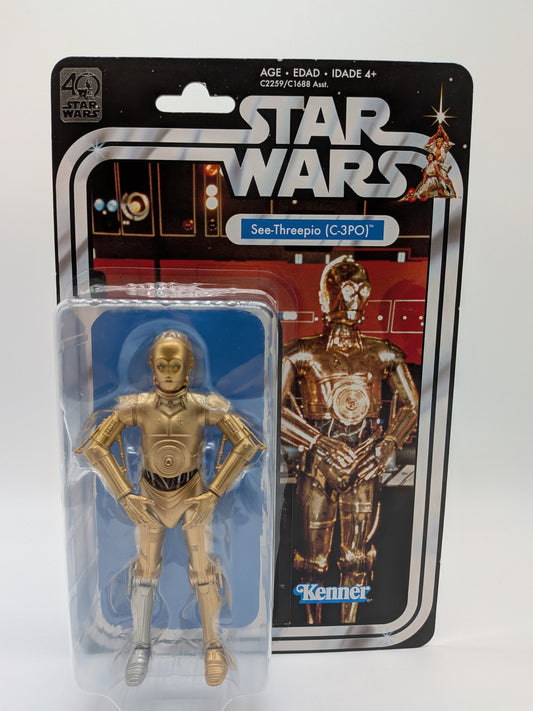 Hasbro 2017 Star Wars The Black Series Retro See-Threepio (C-3PO) Action Figure