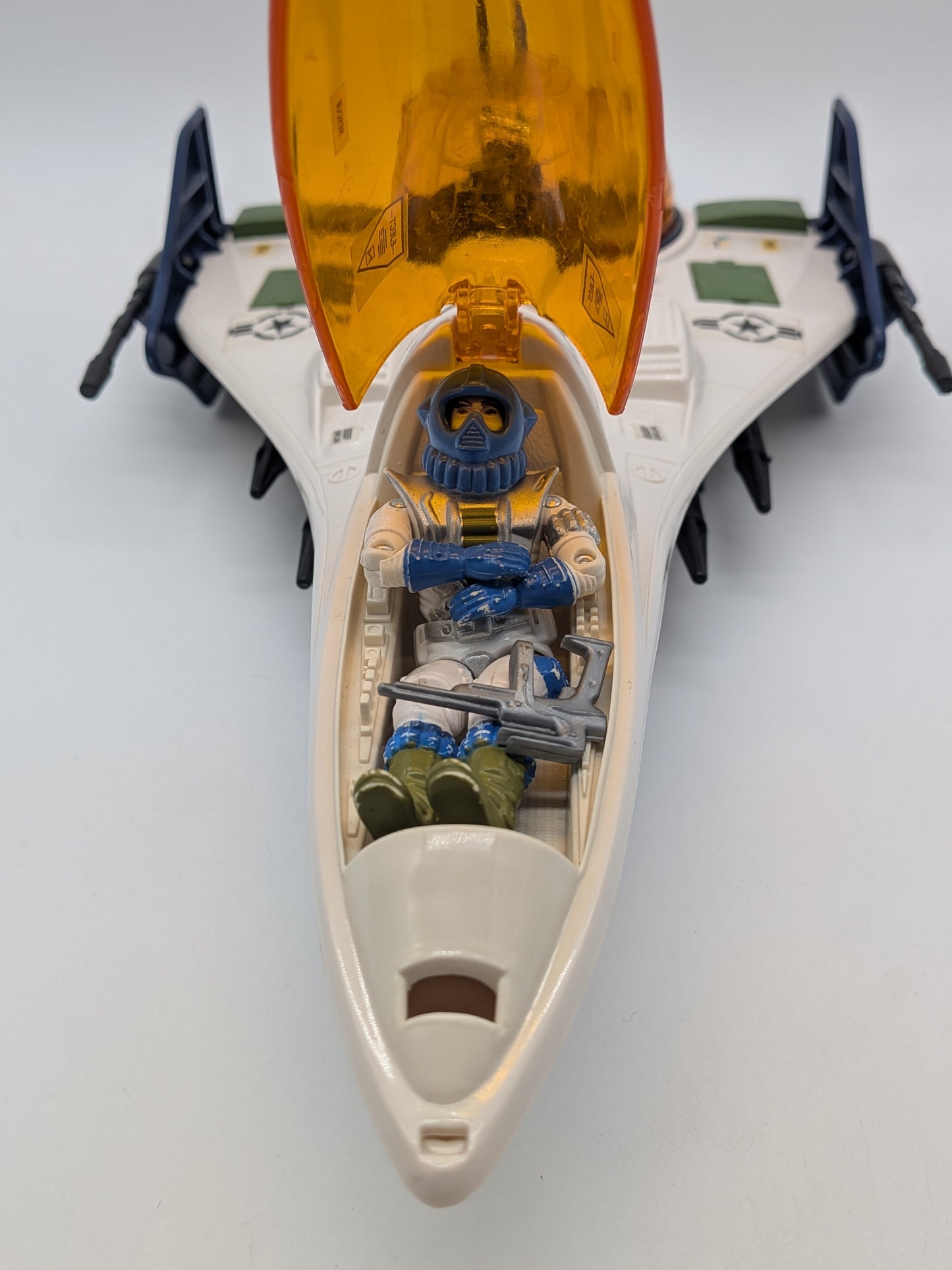 Hasbro 1987 G.I. Joe Battle Force 2000 Vector Jet w/ Maverick Pilot