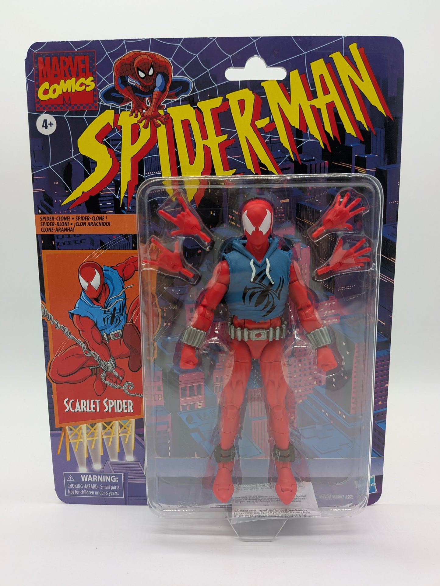 Hasbro 2024 Marvel Legends Retro Spider-Man Scarlet Spider Action Figure