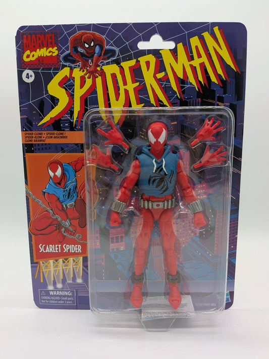 Hasbro 2024 Marvel Legends Retro Spider-Man Scarlet Spider Action Figure