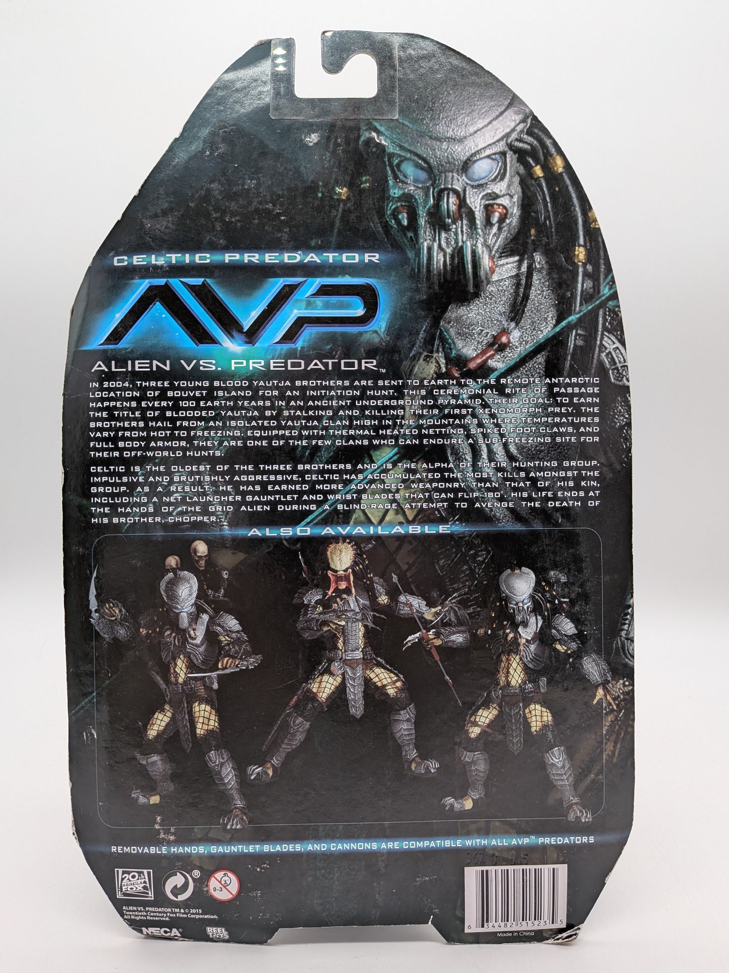 NECA 2015 Aliens vs Predator (AVP) Celtic Predator Action Figure