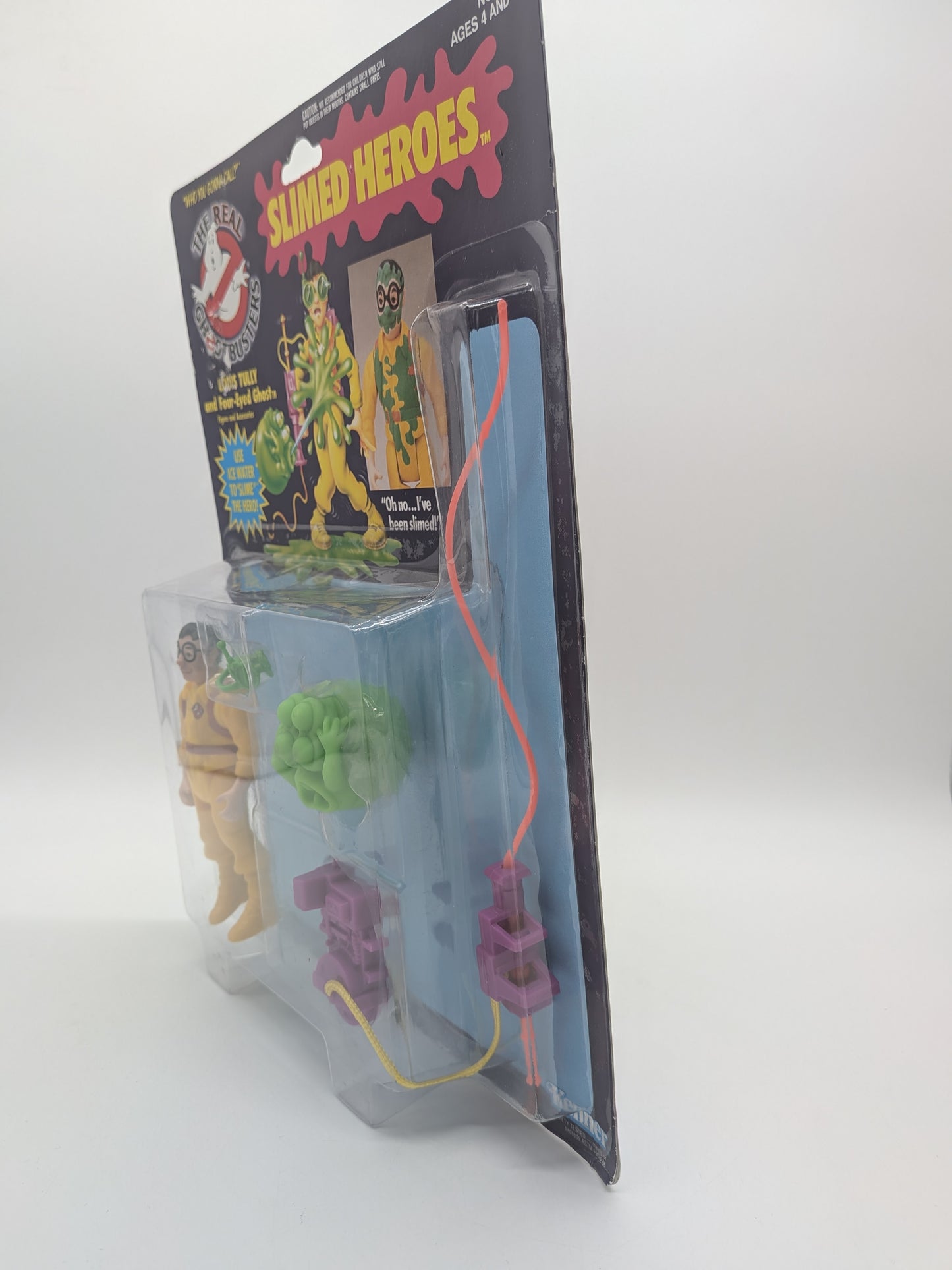 Kenner 1986 The Real Ghostbusters Slimed Heroes Louis Tully and Four-Eyed Ghost Action Figure