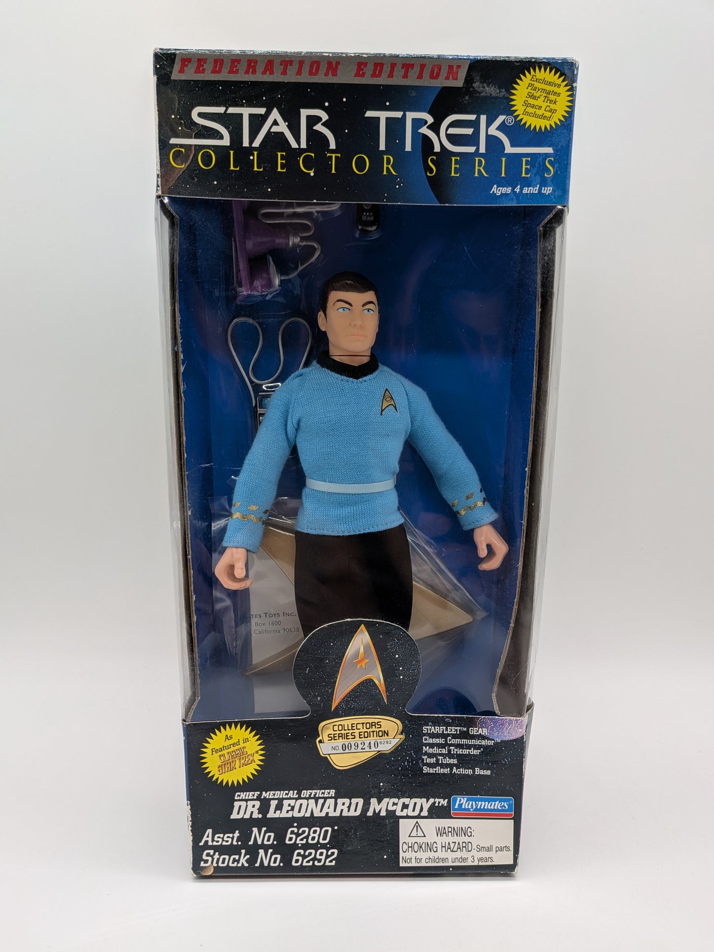 Playmates 1995 Star Trek Collector Series Dr. Leonard McCoy 9" Action Figure
