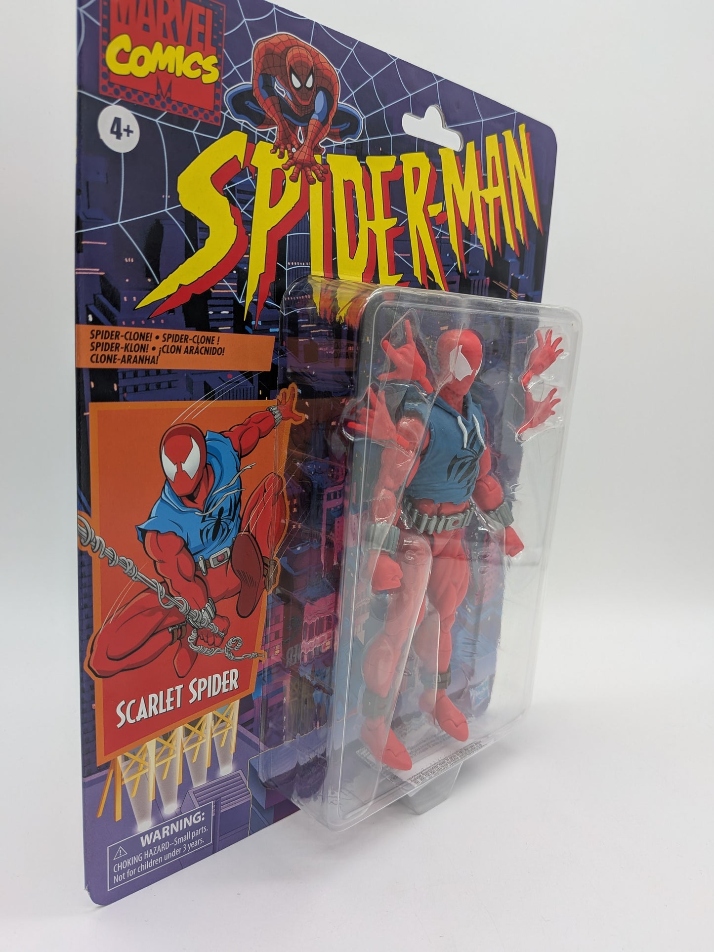 Hasbro 2024 Marvel Legends Retro Spider-Man Scarlet Spider Action Figure