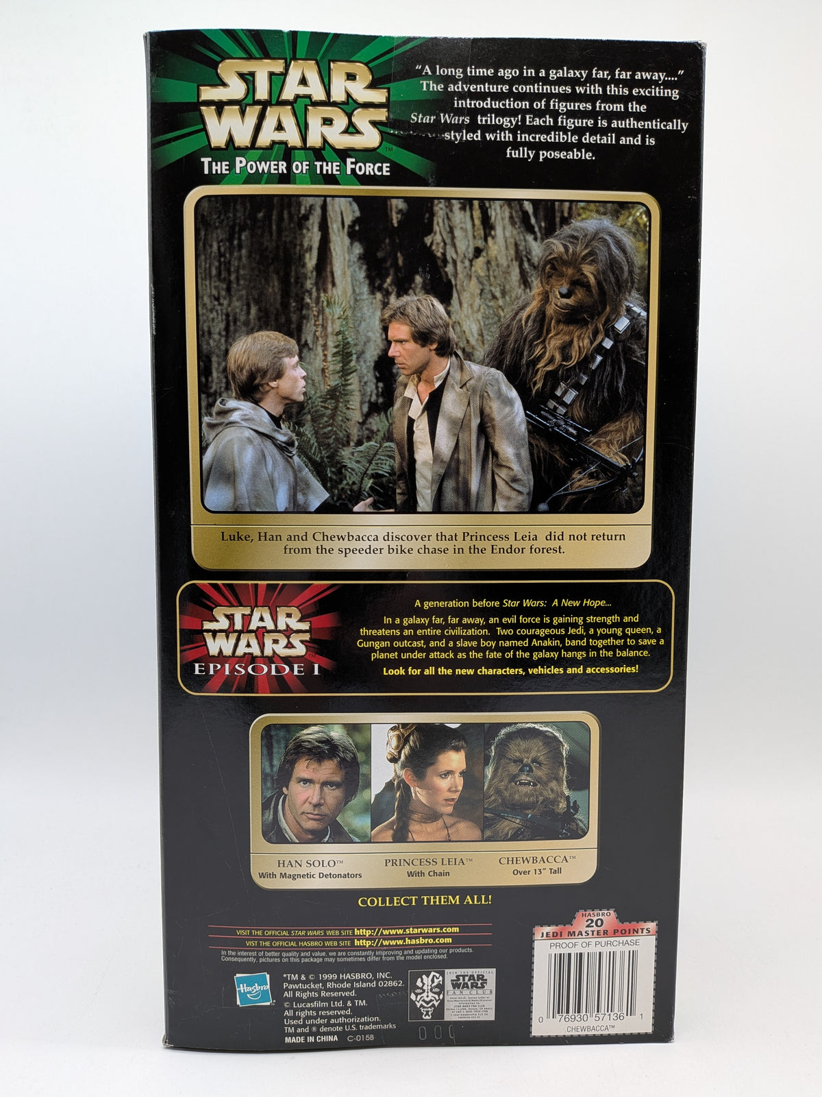 Hasbro 1999 Star Wars The Power of the Force Chewbacca 13" Figure, photo 2 of 3