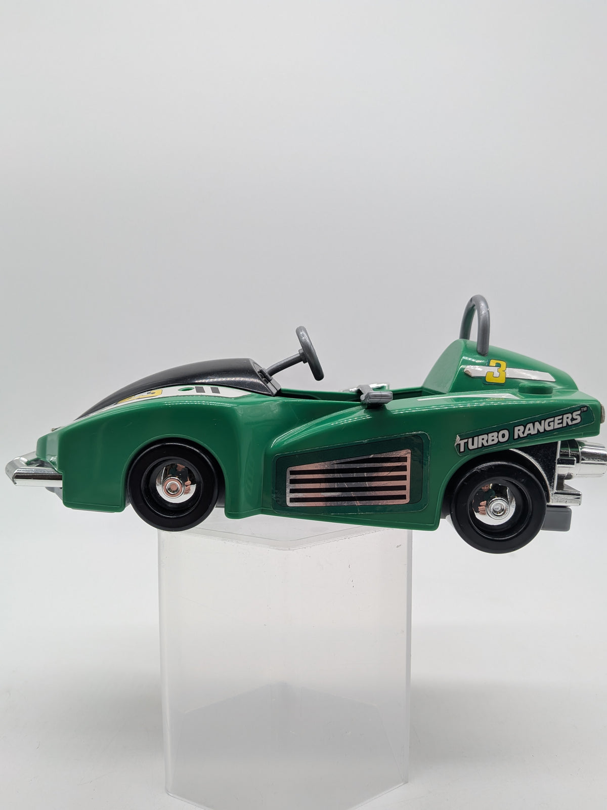 Bandai 1997 Power Rangers Turbo Green Car, photo 2 of 2