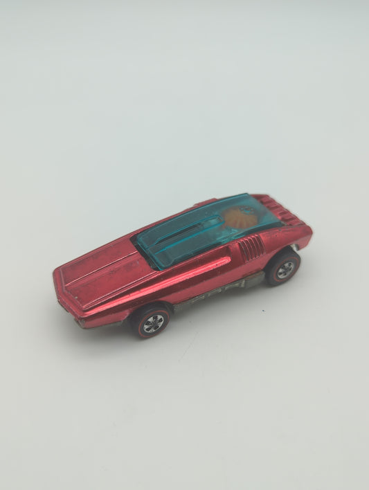 Hot Wheels 1969 Redline Whip Creamer Red Loose