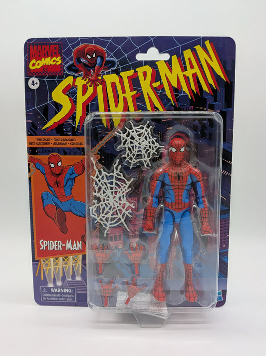 Hasbro 2022 Marvel Legends Retro Spider-Man Spider-Man Action Figure