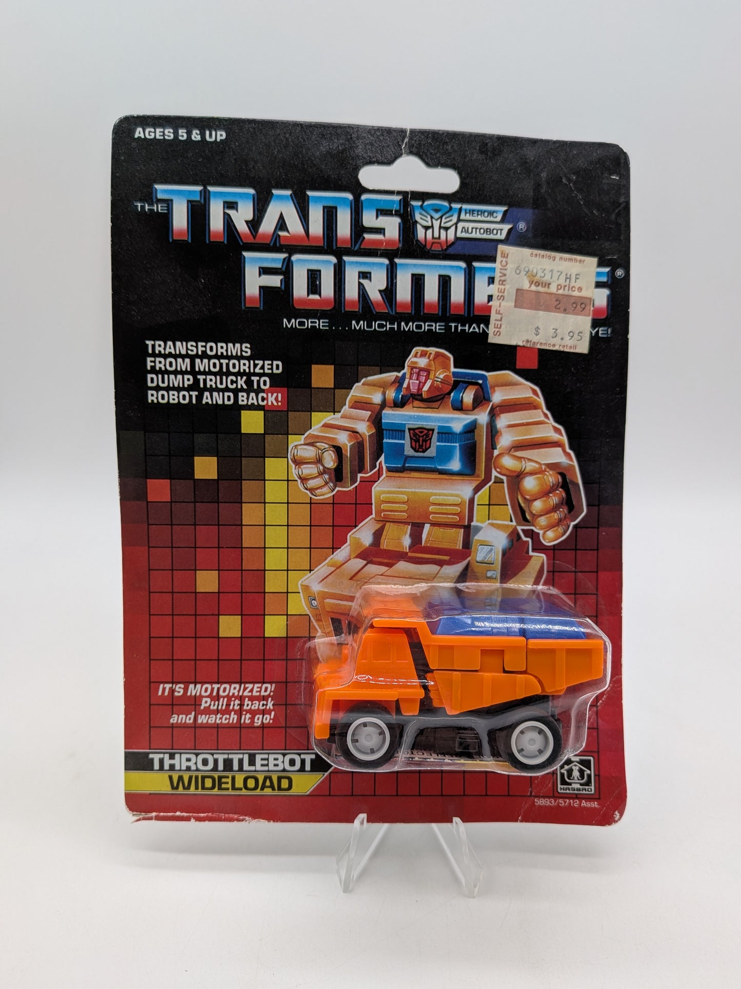 Hasbro 1986 Transformers Throttlebot Wideload Figure