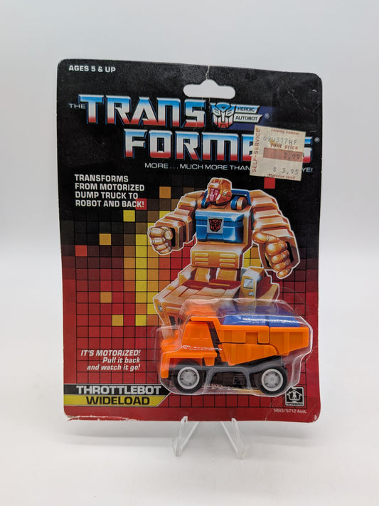 Hasbro 1986 Transformers Throttlebot Wideload Figure