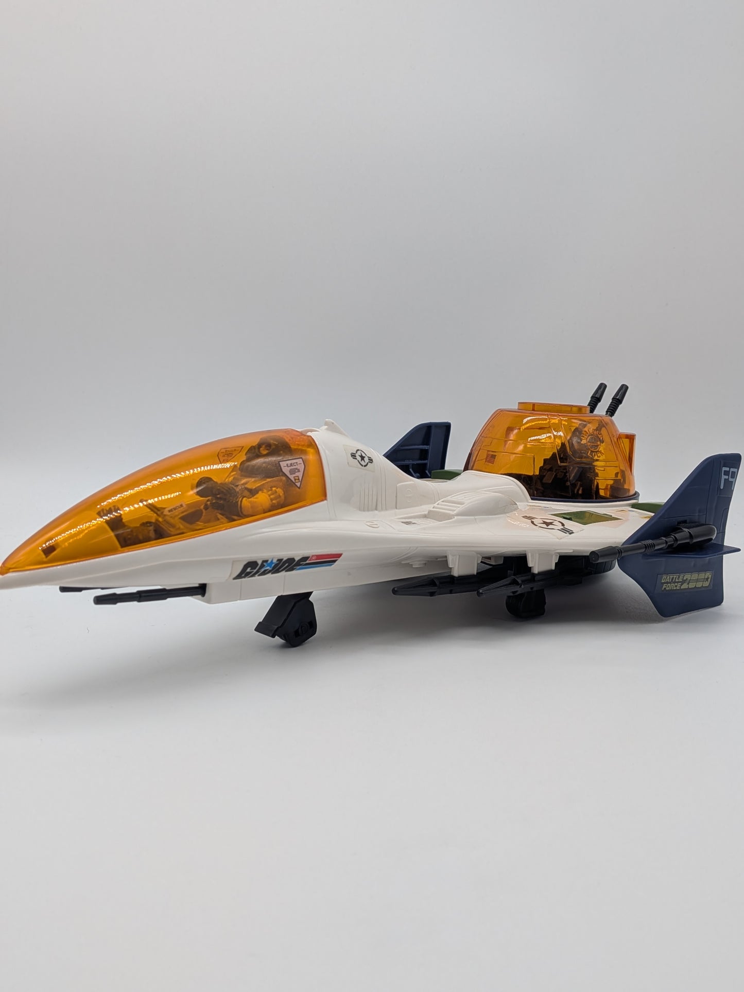 Hasbro 1987 G.I. Joe Battle Force 2000 Vector Jet w/ Maverick Pilot