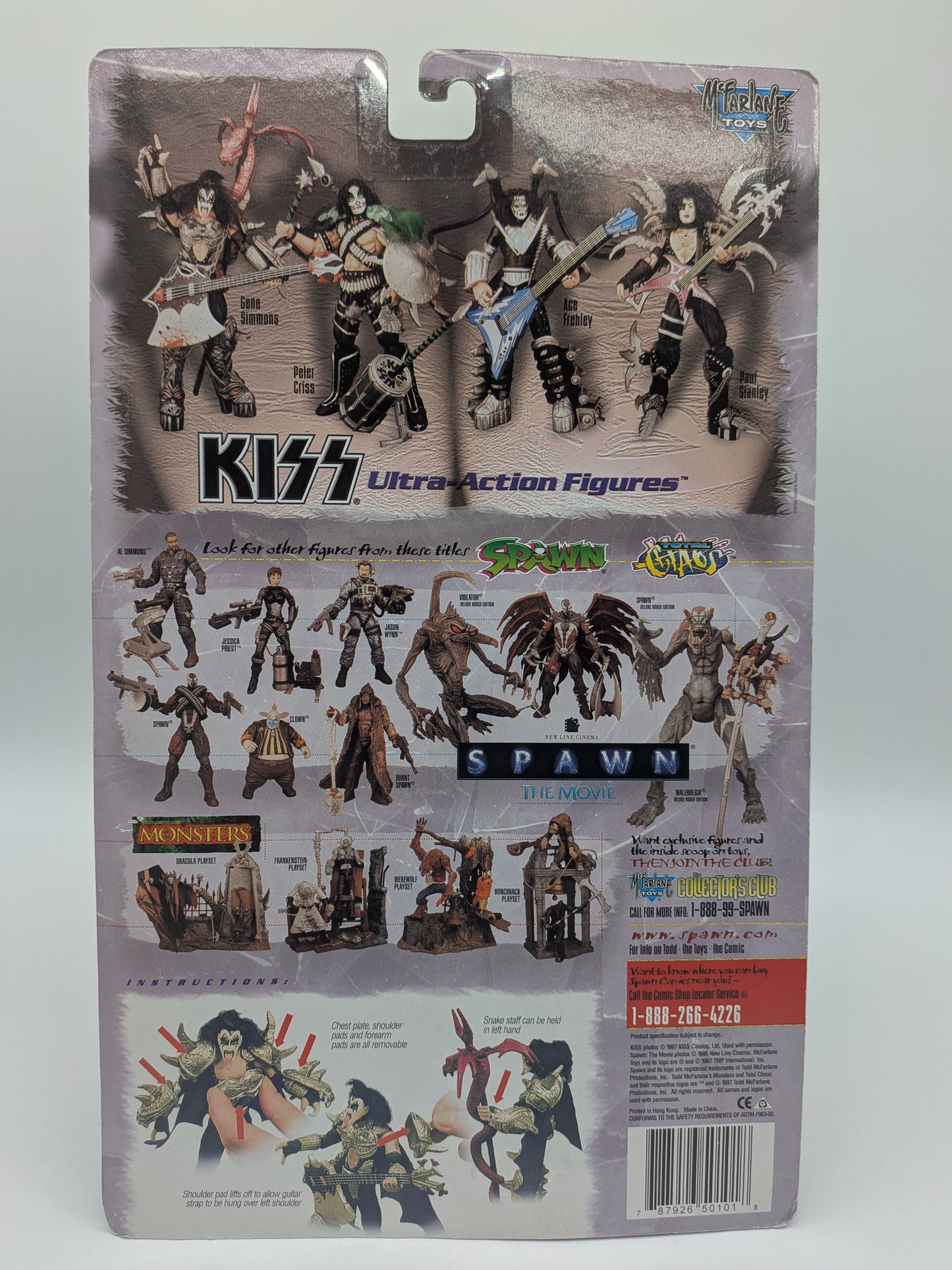 Mcfarlane Toys 1997 Kiss Gene Simmons Action Figure