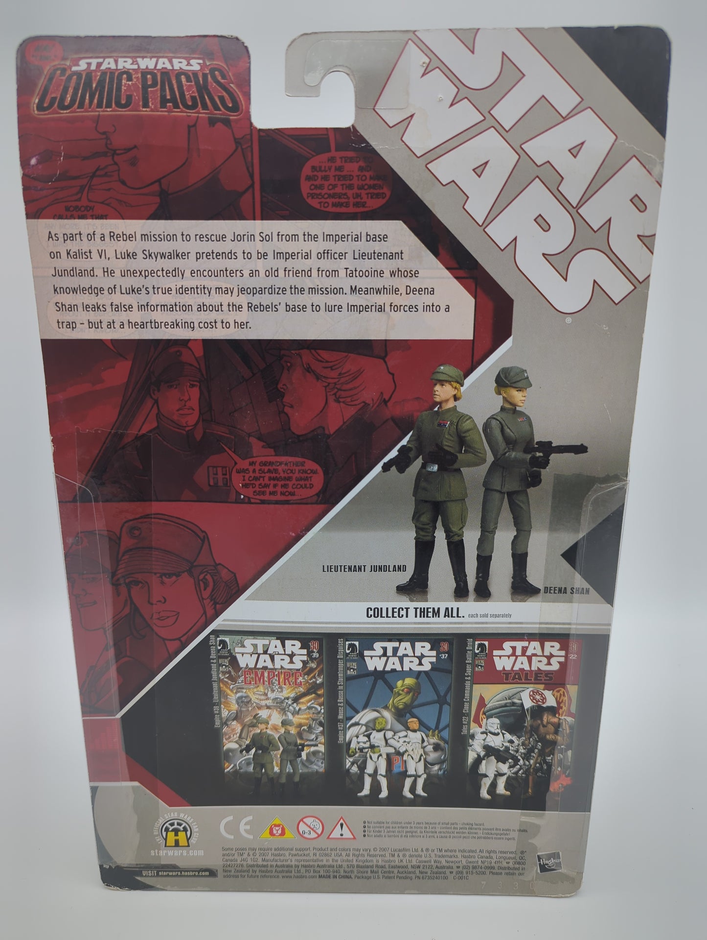 Hasbro Star Wars Comic Packs Empire #39 Lieutenant Jundland and Deena Shan Action Figures with Comic Book