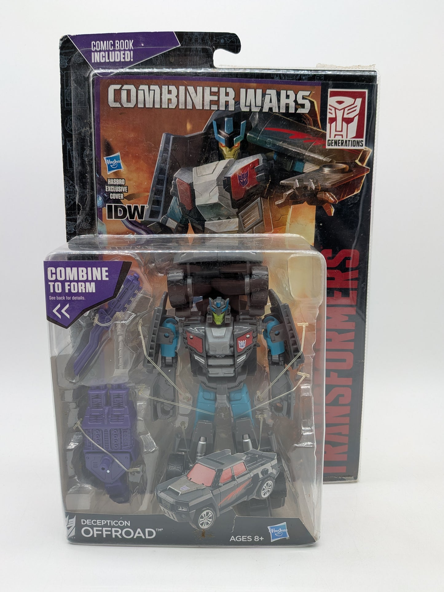Hasbro 2014 Transformers Combiner Wars Decepticon Offroad Figure w/Comic Book