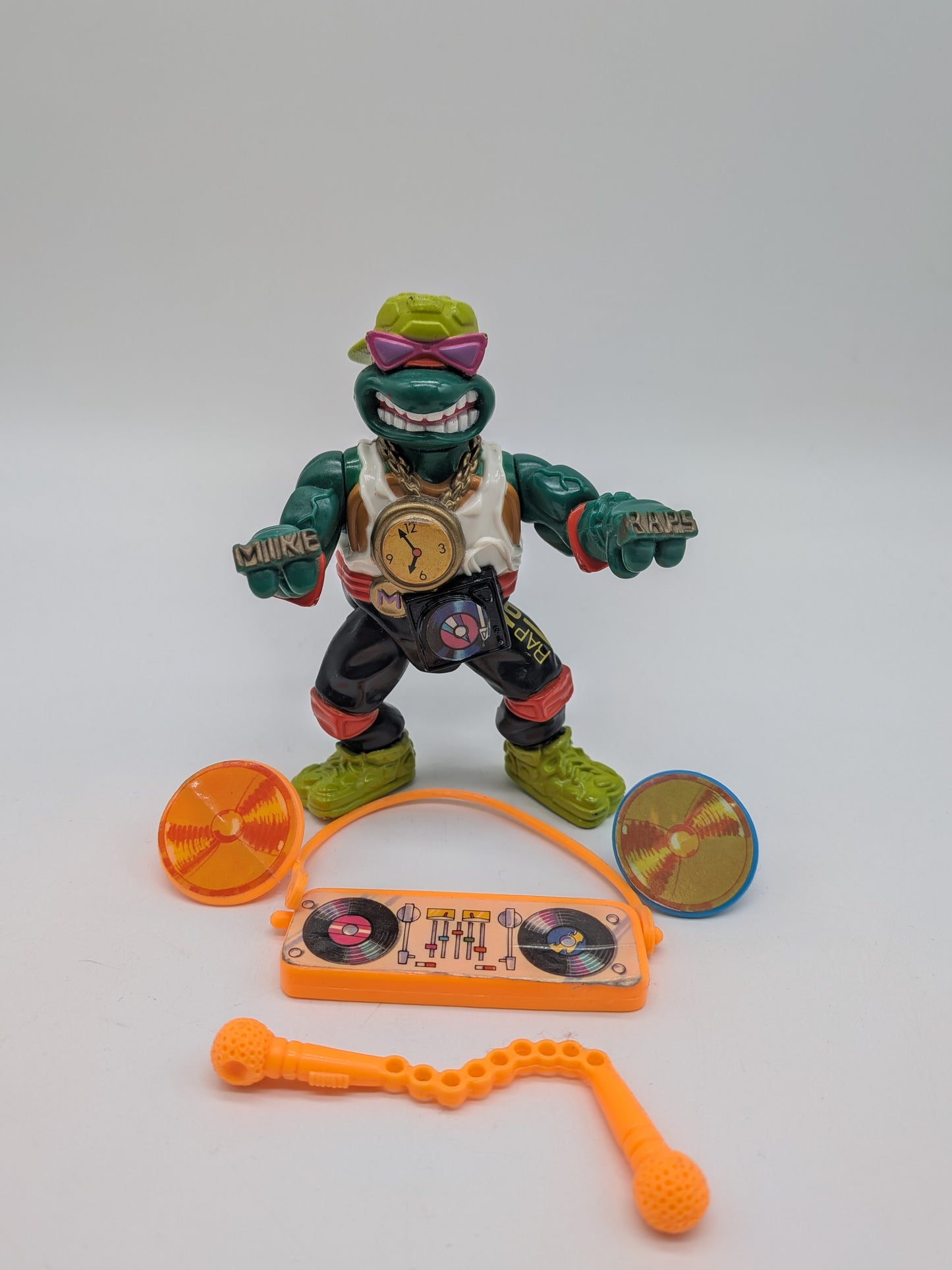 Playmates 1991 Teenage Mutant Ninja Turtles Rappin' Mike Action Figure