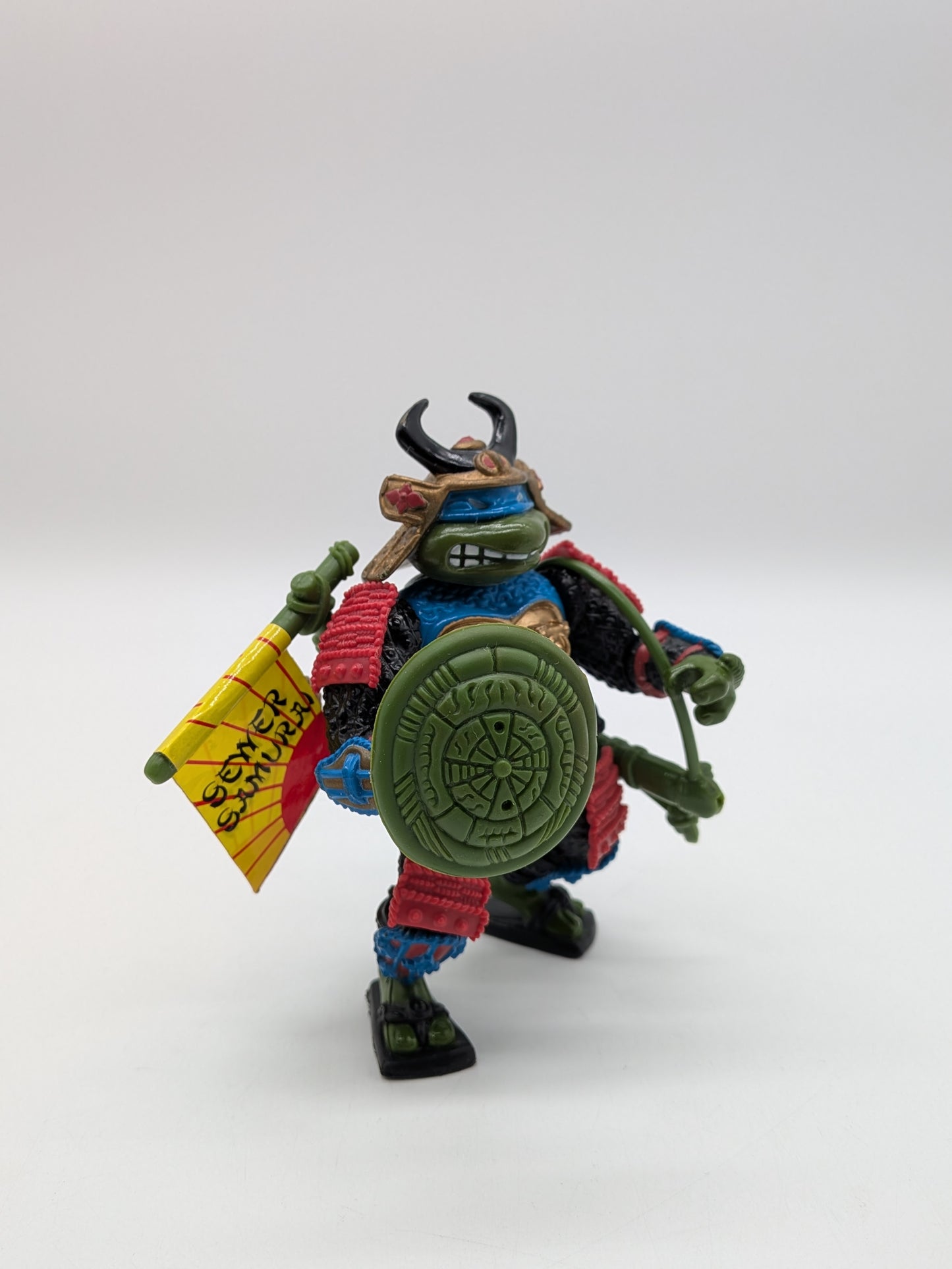 Playmates 1990 Teenage Mutant Ninja Turtles Disguised Turtles Leo, The Sewer Samurai Action Figure