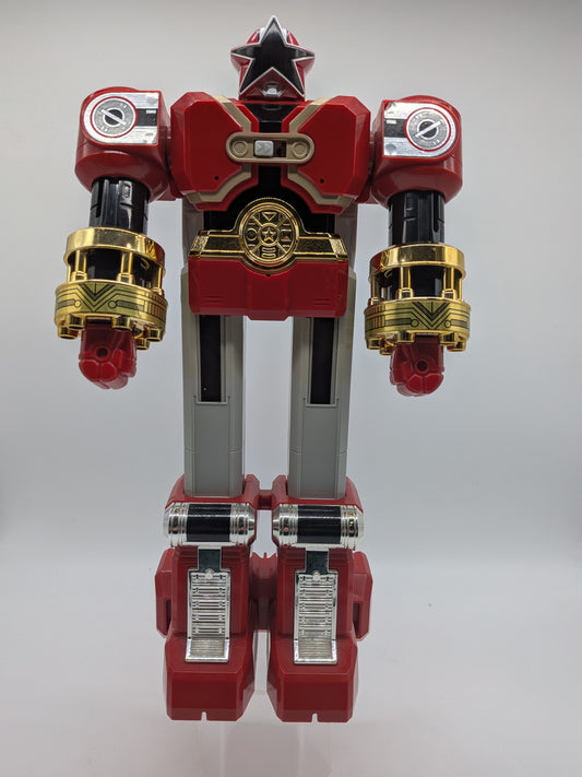 Bandai 1996 Power Rangers Zeo Red Battlezord Action Figure