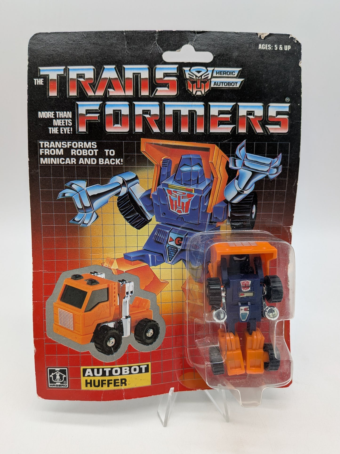 Hasbro 1984 Transformers Autobot Huffer Figure