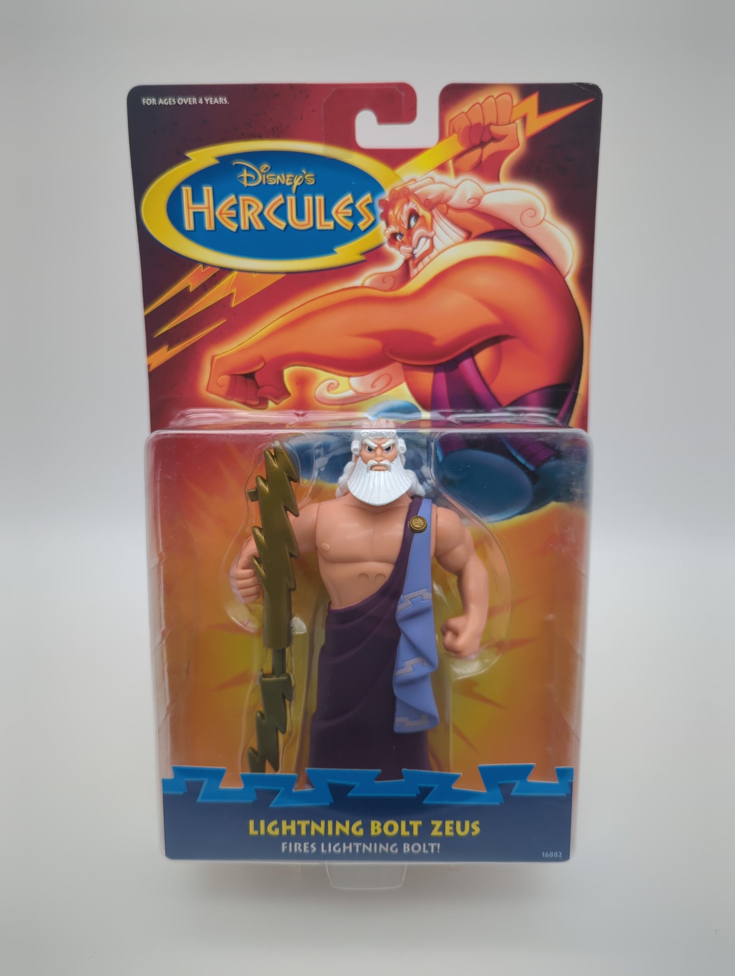 Mattel 1997 Disney Hercules Lightning Bolt Zeus Action Figure