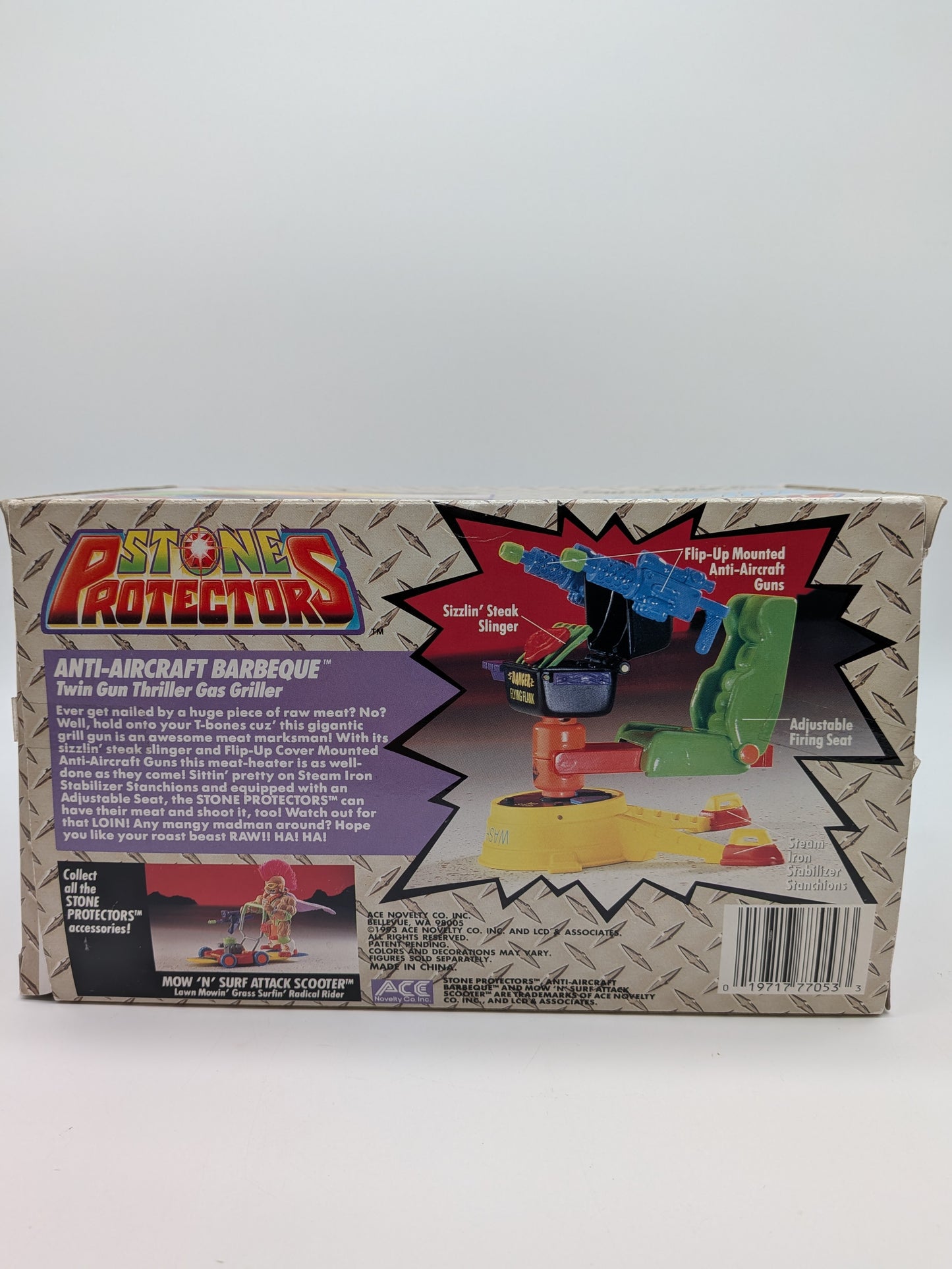 Ace Novelty 1993 Stone Protectors Anti-aircraft Barbeque Vehicle