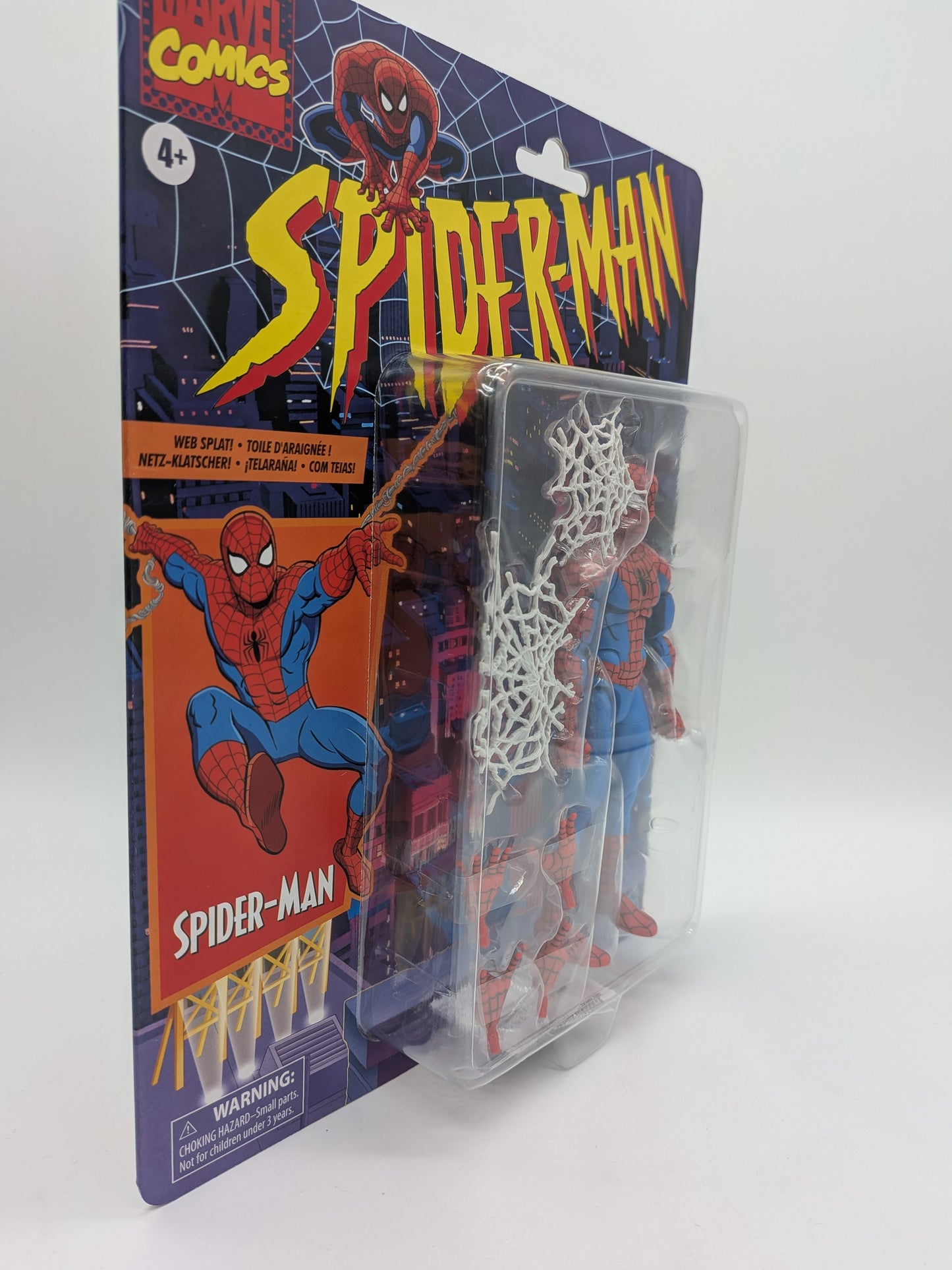 Hasbro 2022 Marvel Legends Retro Spider-Man Spider-Man Action Figure