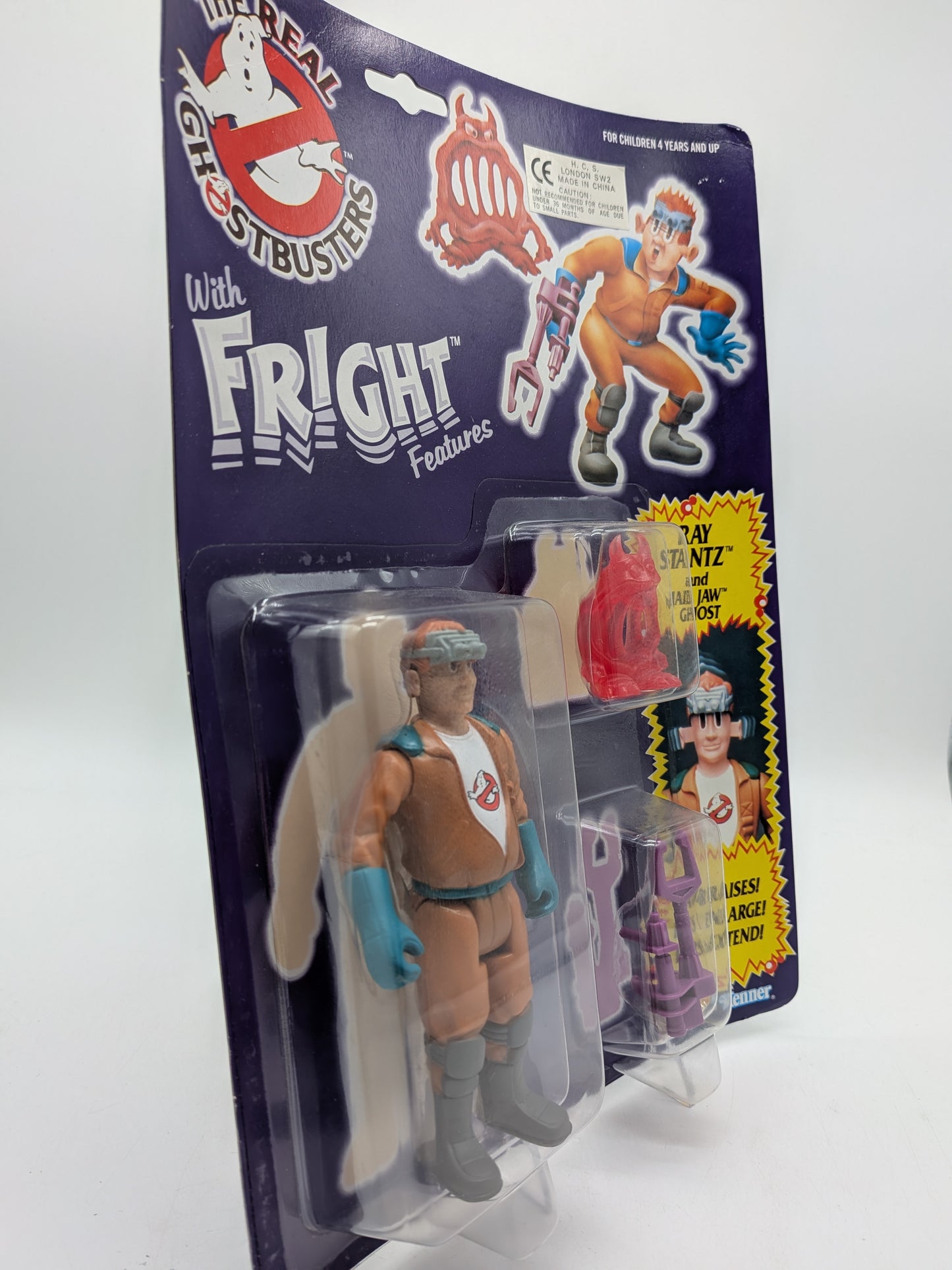 Columbia Pictures Television Used Under License Kenner 1986 The Real Ghostbusters Ray Stantz and Jail Jaw Ghost Action Figure (UK Variant)