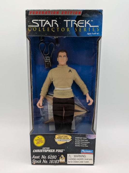 Playmates 1995 Star Trek Collector Series Captain Christopher Pike 9" Action Figure