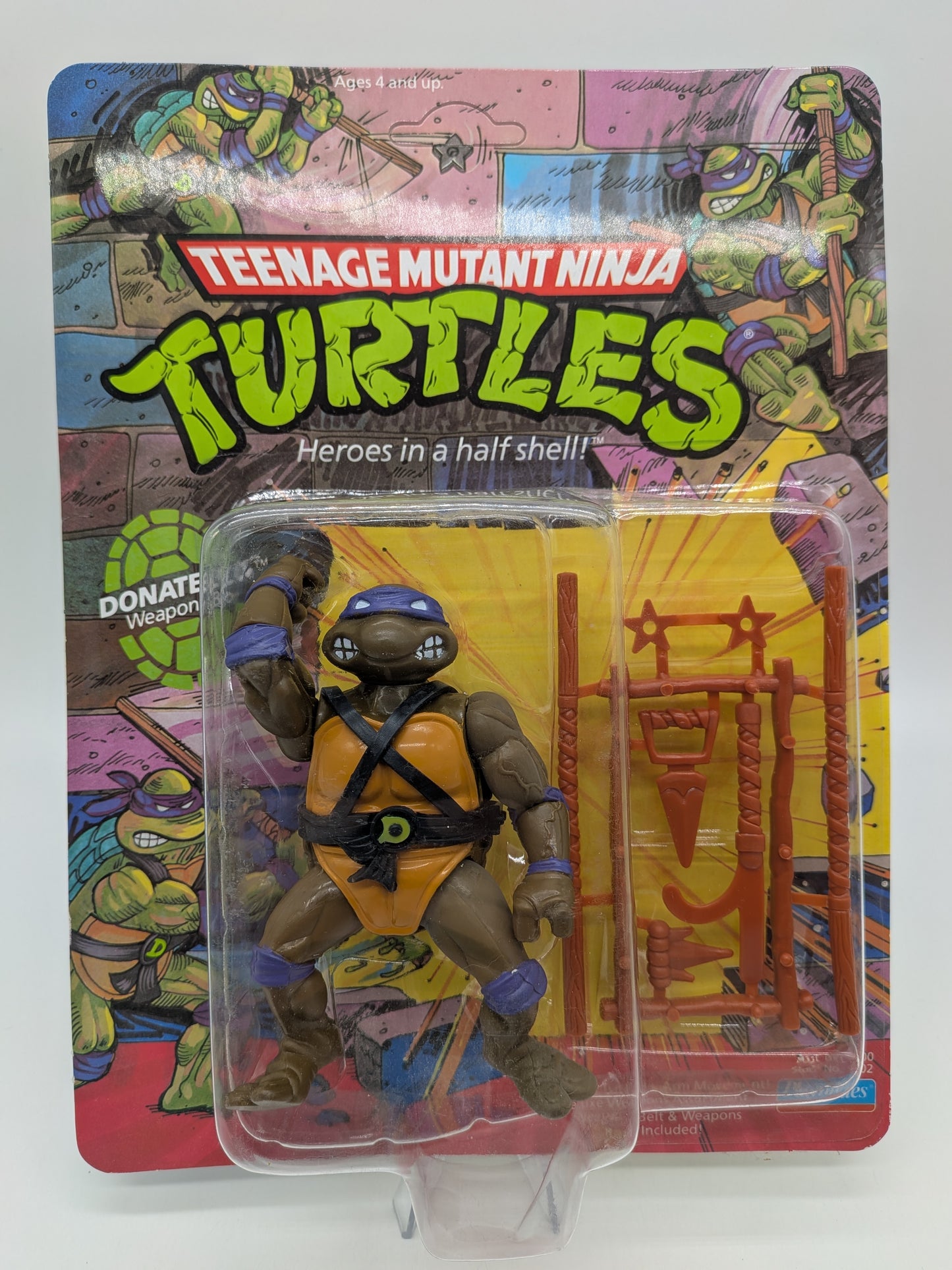 Playmates 1988 Teenage Mutant Ninja Turtles Donatello Action Figure