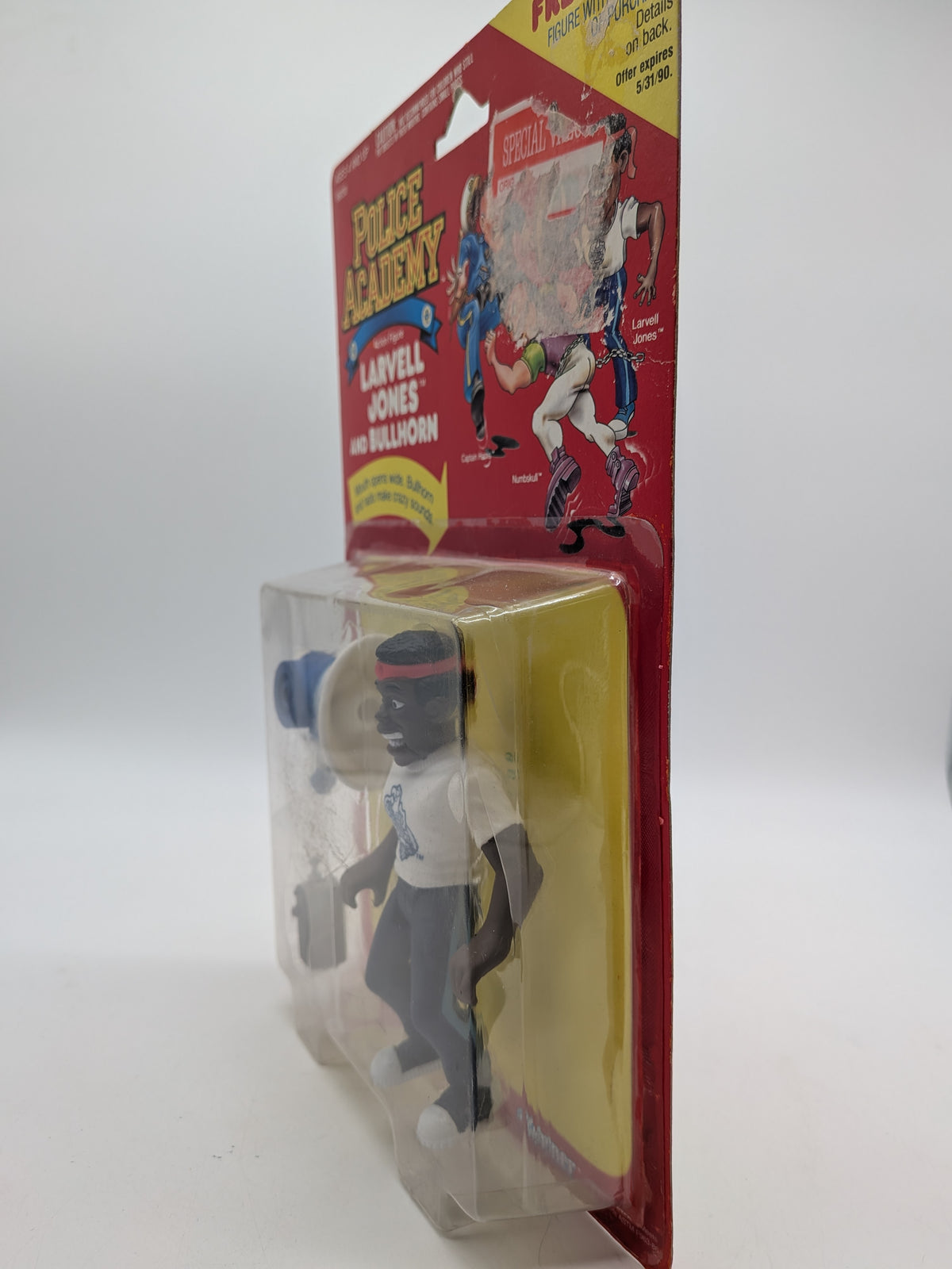 Kenner 1988 Police Academy Larvell Jones and Bullhorn Action Figure, photo 4 of 5