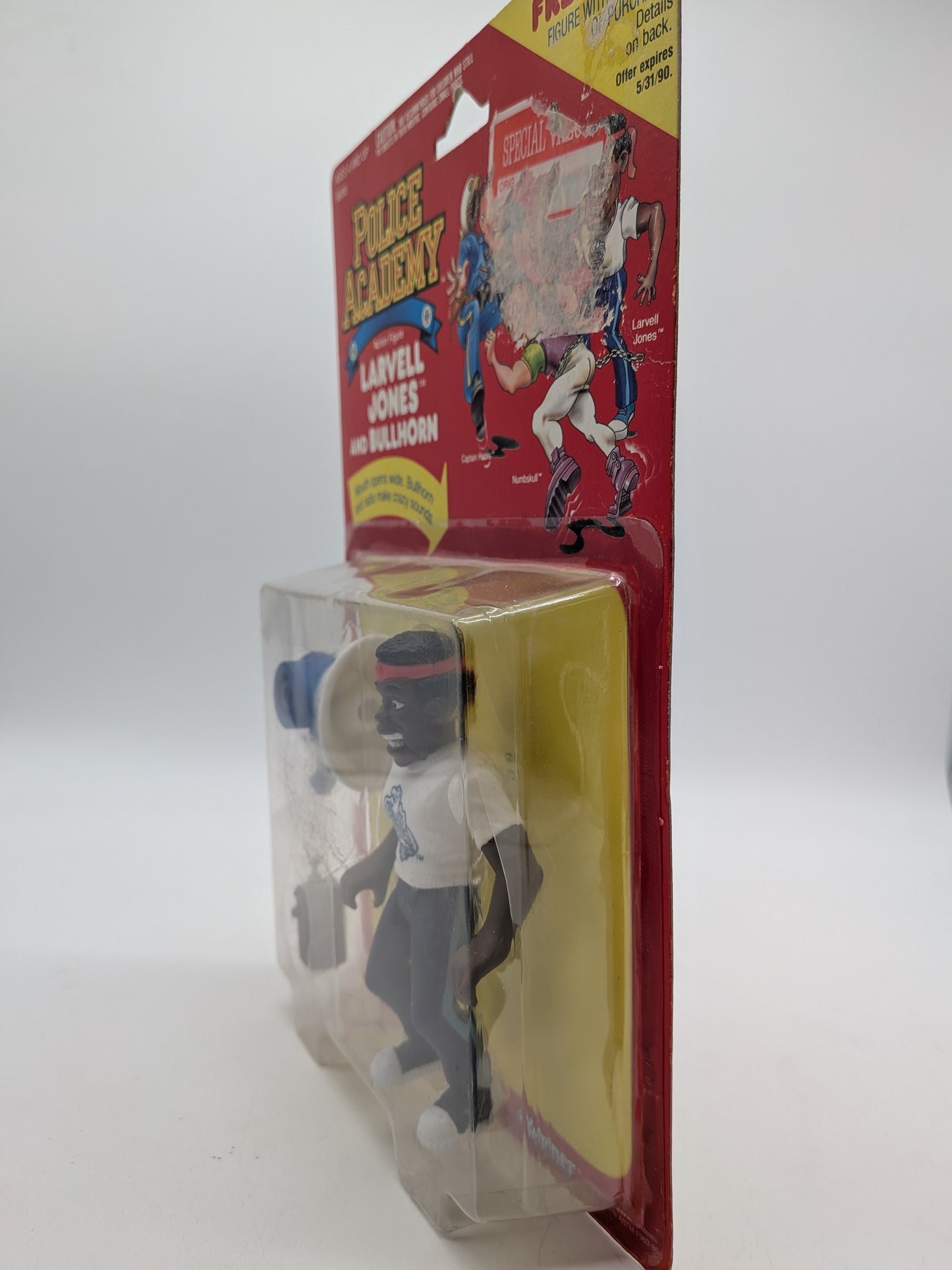 Kenner 1988 Police Academy Larvell Jones and Bullhorn Action Figure