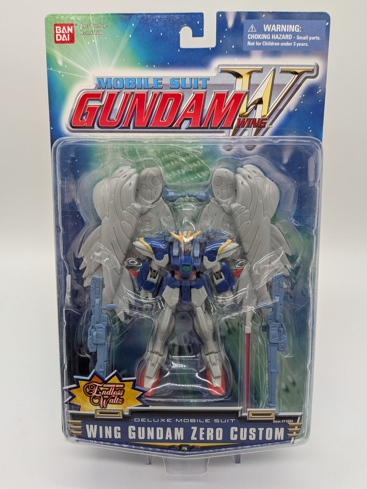 Bandai 2000 Mobile Suit Gundam Wing Gundam Zero Custom Action Figure, photo 1 of 2