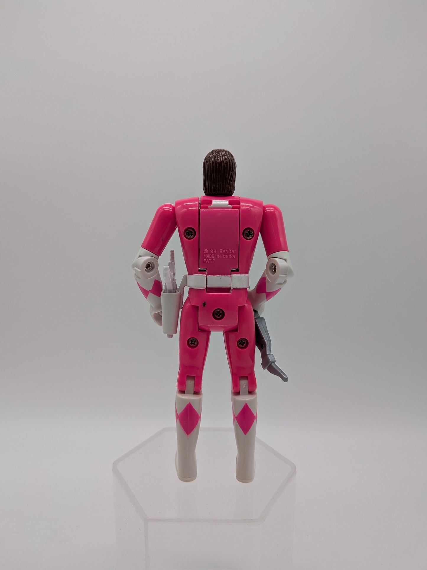 Bandai 1994 Mighty Morphin Power Rangers Auto-Morphin Series 1 Pink Ranger (Kimberly) Action Figure